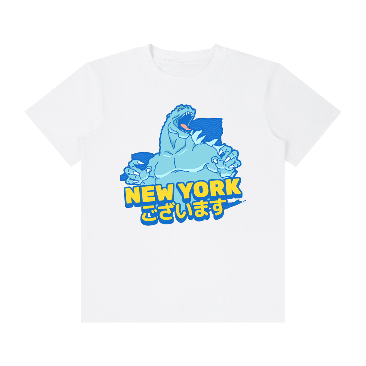 New York Gozaimasu T-Shirt | Kaiju Design | Unisex Cotton Crew Neck Tee